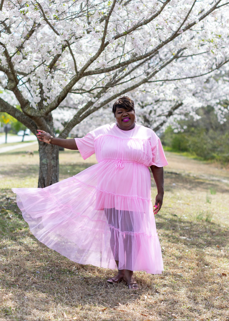 The Allison Pink Tulle Dress