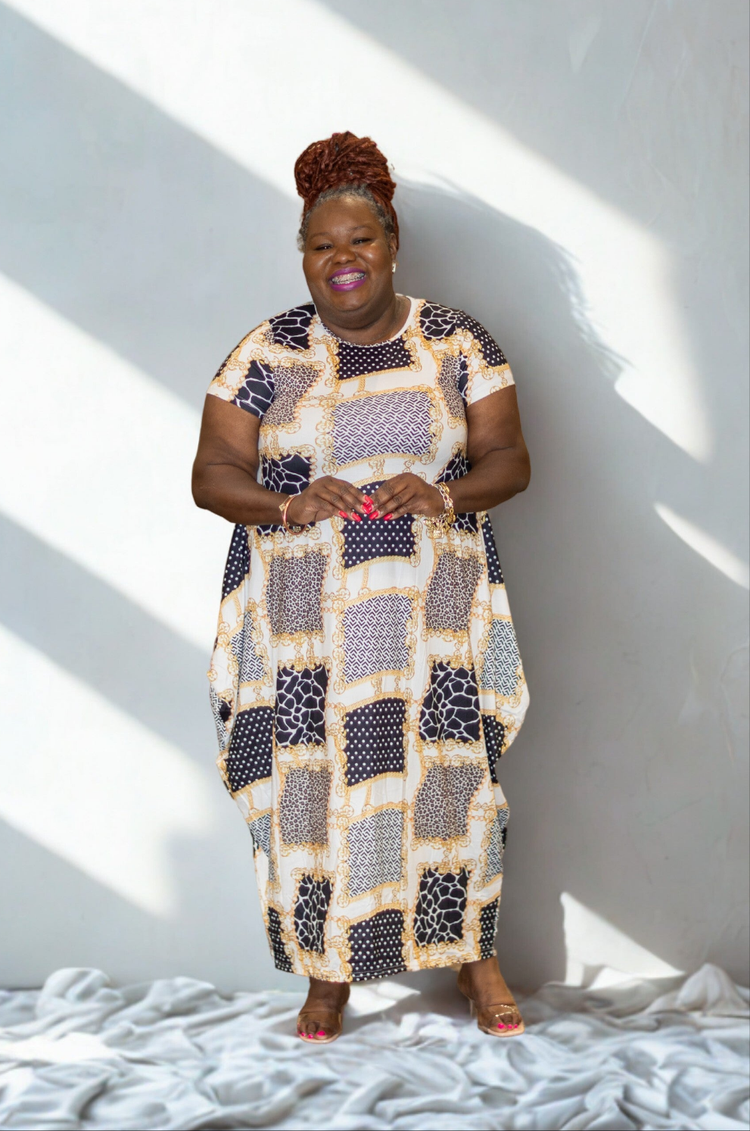 The Mixed Box Maxi Dress