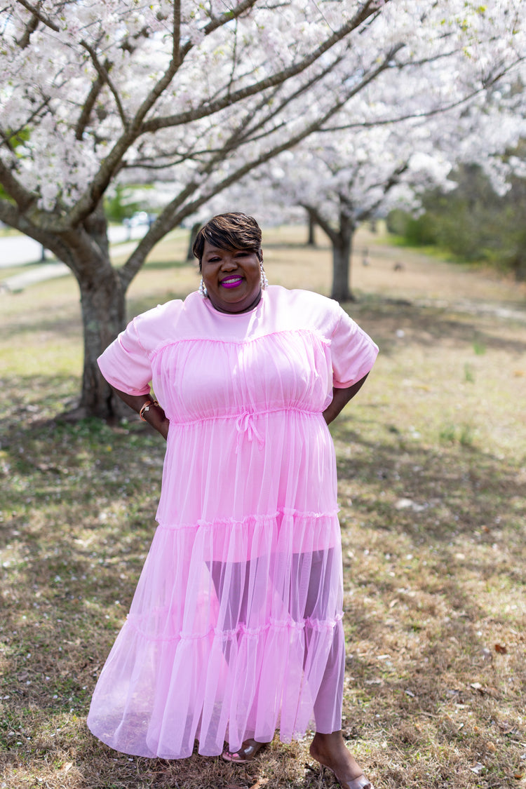 The Allison Pink Tulle Dress