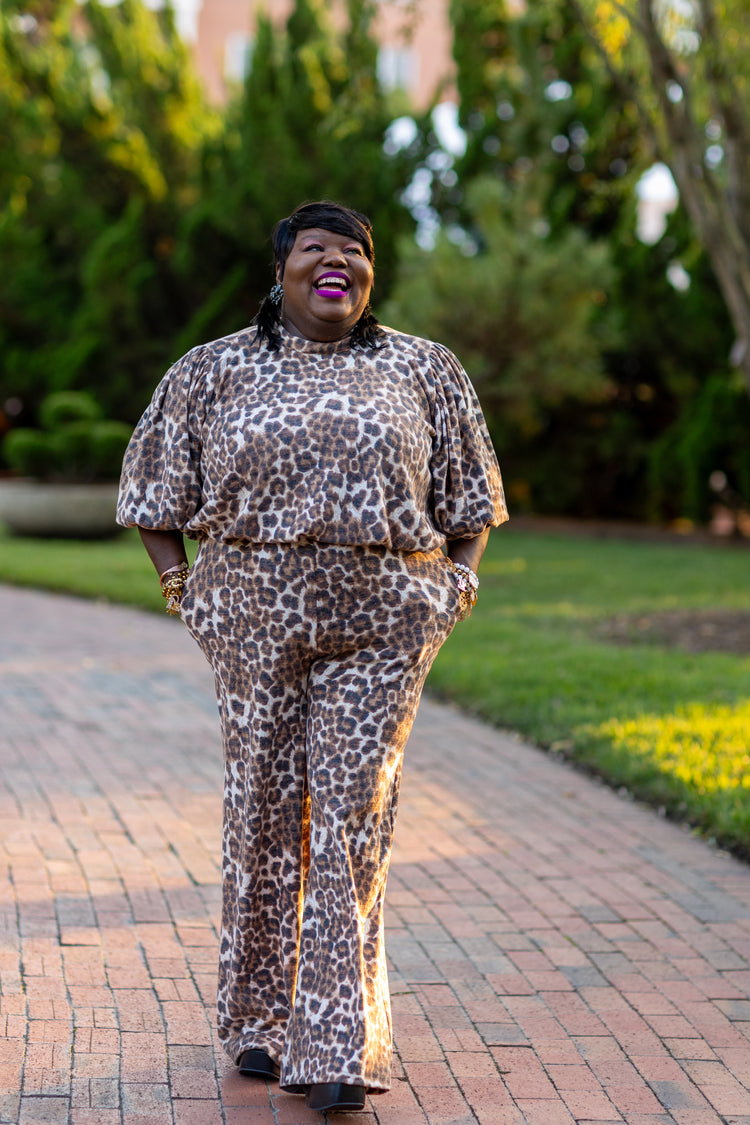 LaShay Leopard Two Piece Set