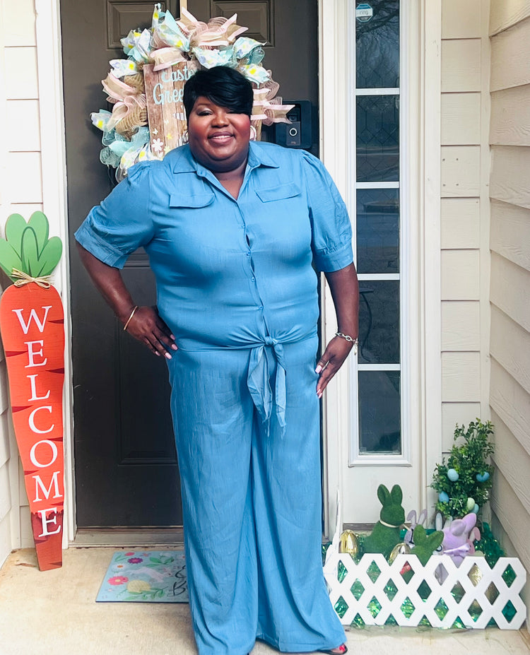 Indigo Blue Two Piece Set