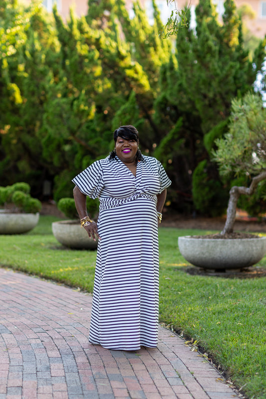 Kamille Striped Maxi Dress